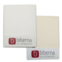 Biberna 2710  Biber Bettlaken zum Auflegen Doppelpack 150x250 cm Natur