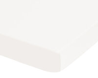 Biberna warme Biber Spannbettlaken 90-100x 200 cm 001 Weiß