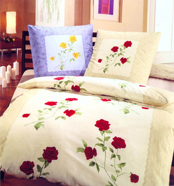 Dormisette Winter Renforce Bettwäsche 135x200 +80 x80 cm Lila