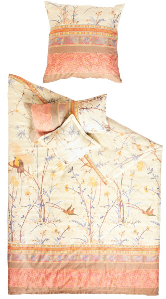 Bassetti Mako Satin Bettwäsche Fong V2 Terracotta