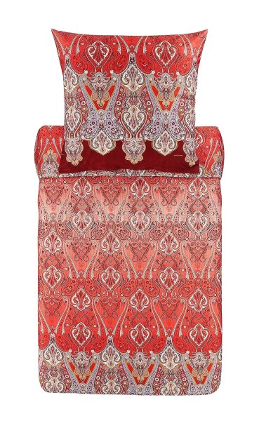Bassetti Mako Satin Bettwäsche Ragusa R1 Rot