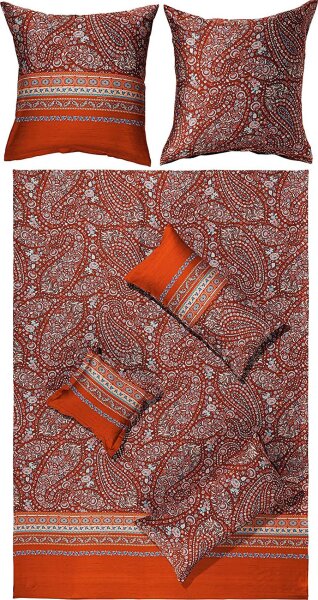 Bassetti Mako Satin Bettwäsche di Spagna R1 Rot