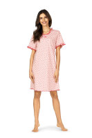 Comtessa Damen Nachthemd kurzer Arm Apricot