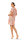 Ascafa Damen Nachthemd Kurzarm Knielang Orange Paisley