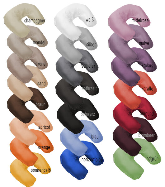 Nackenhörnchen Bezug Mako Satin Gruber Exquisit