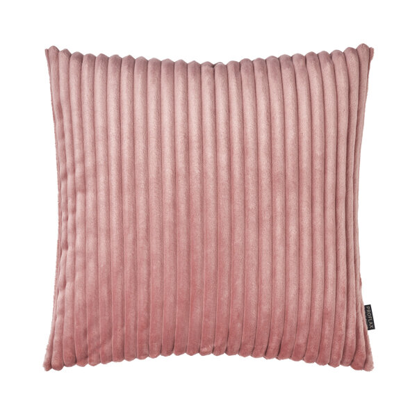 Proflax Kissenbezug Samt Cordstreifen Farbe Viola 45x45 cm 60x60 cm