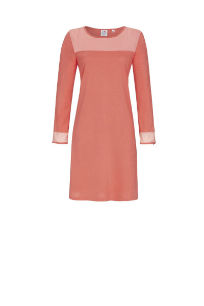 Ringella Damen Nachthemd Langarm  in Koralle La plus belle