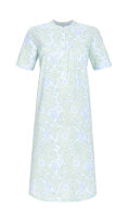 Ringella Damen Nachthemd 3211049 in Sky Kurzarm Knopfleiste