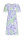 Ringella Damen Nachthemd kurzer Arm Summer Blue Knopfleiste