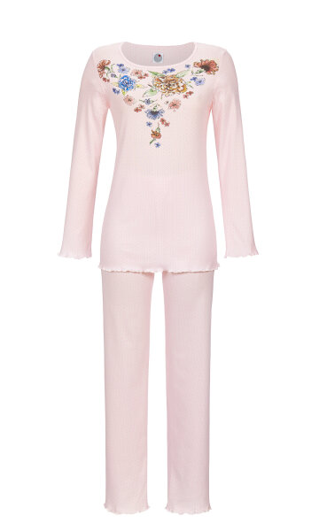 Ringella Damen Schlafanzug Langarm Icy Orchid