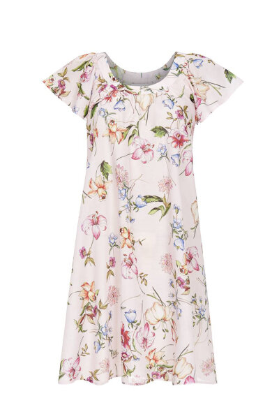 Ringella Damen Nachthemd 2216050 kurzer Arm Batist Voile 38