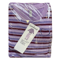 Comtessa Damen Frottee Schlafanzug Langarm Knopfleiste...