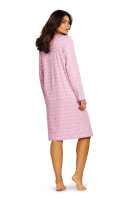 Comtessa Damen Nachthemd Langarm Knopfleiste in Soft Rosa 46