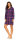 Comtessa Damen Flanell Nachthemd Knopfleiste in Navy