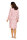 Comtessa Damen warmes Nachthemd Doppelneedle Knopfleiste Rosa