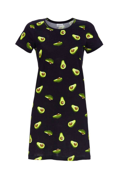 Ringella Damen Nachthemd Kurzarm Avocado Night