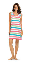 Comtessa Damen Nachthemd ohne Arm Bunt