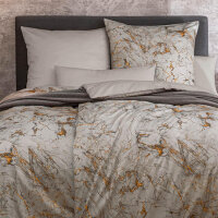 Estella Mako Satin Bettwäsche Raphael in silber