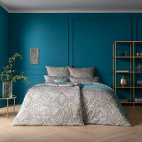 Estella Mako Satin Bettwäsche Fernanda in silber