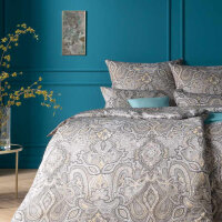 Estella Mako Satin Bettwäsche Fernanda in silber