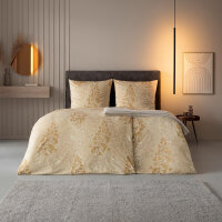 Estella Mako Jersey Bettwäsche Marie in Messing