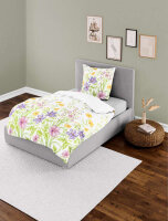 Bierbaum Seersucker Bettwäsche Baumwolle Bunt Blumen