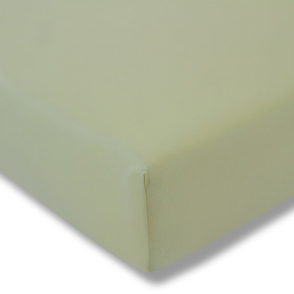 Estella Mako Zwirn Jersey Spannbettlaken in Lind