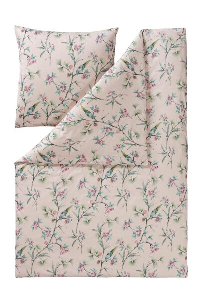 Estella Interlock Jersey Bettwäsche Kaya puder 135x200 80x80 cm