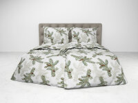 Flanell Bettwäsche Bial in Timid White Tannenzweige