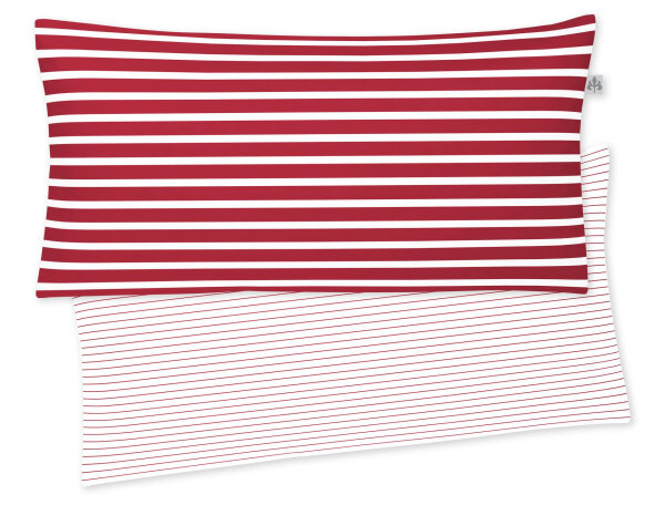 Irisette Mako Satin Kissenbezug Kissenhülle Streifen 40x80 cm