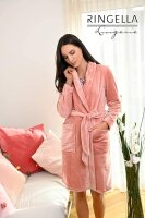 Ringella Damen warmer Morgenmantel Flausch Natur Gr. 46