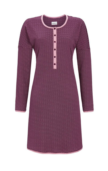 Ringella Damen Nachthemd in Purplewine Langarm