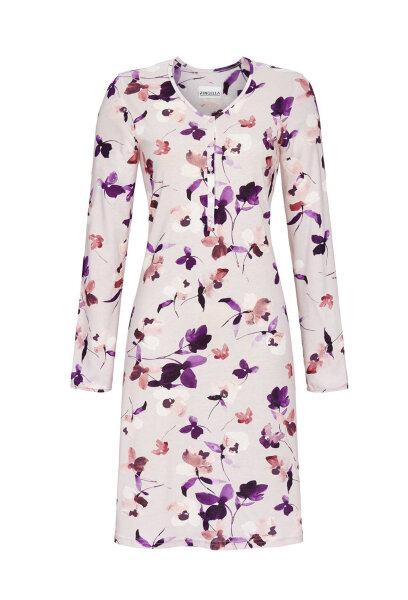 Ringella Damen Nachthemd in Lavendel Langarm 38