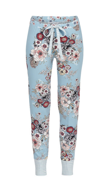 Ringella Damen Leggins Blau Blumen 48 Bloomy
