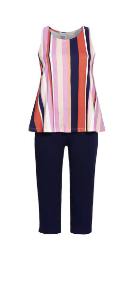 Ringella Damen Shorty Schlafanzug Capri Bunt Cherie Line Gr. 40