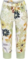 Ringella Damen Capri Hose Perlweiß Blumen 38 Bloomy