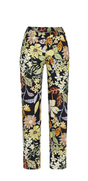 Ringella Damen Schlafhose Hose Gr. 46 Bloomy Dark Navy