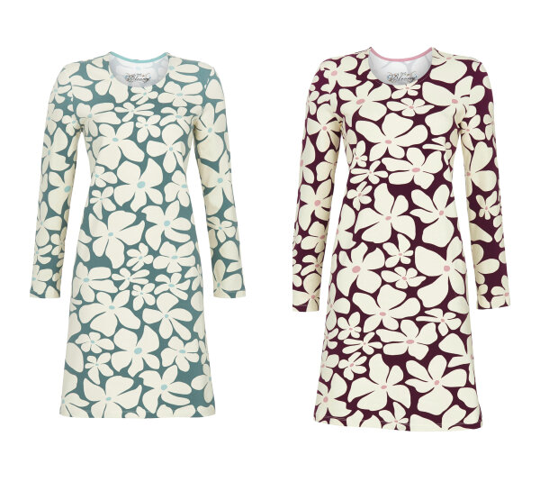 Ringella Bloomy Nachthemd Langarm Blumen