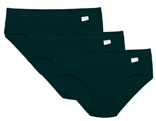 Linda Loom Damen 3-er Set Slip Elasthan S M L Schwarz L