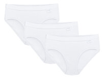 Linda Loom Damen 3-er Set Slip Elasthan S M L Weiß M