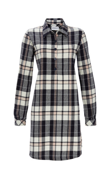 Ringella Damen Flanell Nachthemd Langarm Night