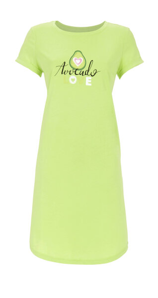 Ringella Damen Nachthemd Kurzarm Avocado Grün Gr. 38