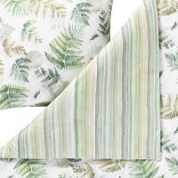 Estella Kuschel-Flanell Bettwäsche Fern Leaves 135x200 80x80 cm