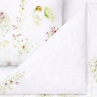 Estella Mako Jersey Bettwäsche Meadow in grün 135x200 80x80 cm