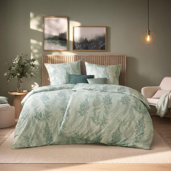 Estella Mako Jersey Bettwäsche Hedi in salbei