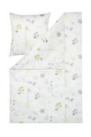 Estella Mako Satin Bettwäsche Mara in Lind 155x220+...