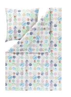 Estella Kuschel-Flanell Bettwäsche Color Dots...
