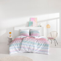 Estella Seersucker Bettwäsche Vinnie bunt 135x200...