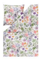 Estella Mako Satin Bio Bettwäsche Jana bunt 135x200 80x80 cm