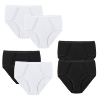 Damen Slips hoher Bund Sofie 2er-Set schwarz 48/50 XL